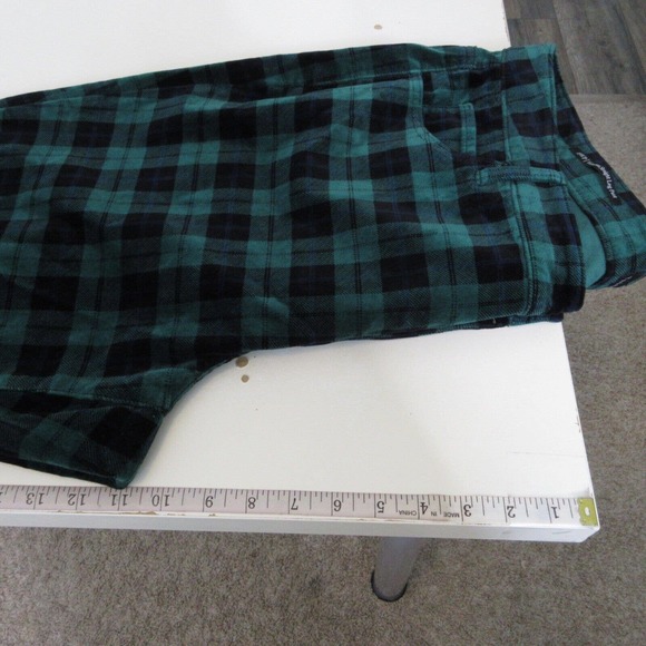 Talbots Green & Navy Plaid Straight Leg Pants. Size 18WP - Picture 11 of 15